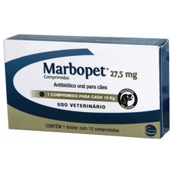 Antibiótico Marbopet Ceva 27,5Mg - 10 Comprimidos