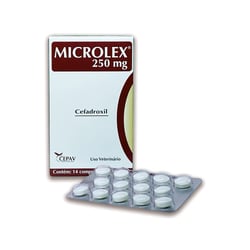 Antibiótico Microlex 250Mg Para Cães E Gatos - 1 Comprimido