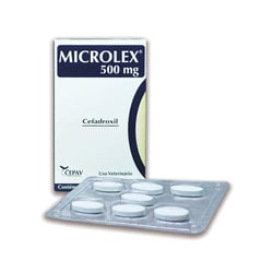 Antibiótico Microlex 500Mg Para Cães E Gatos - 1 Comprimido