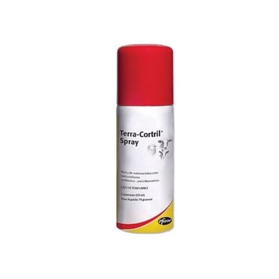 Antibiótico Spray Terra-Cortril 125Ml Para Ovinos E Bovinos