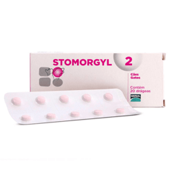 Antibiótico Stomorgyl 2 Boehringer Ingelheim Para Cães E Gatos - 20 Comprimidos