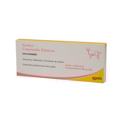 Antibiótico Synulox Zoetis 250Mg - 10 Comprimidos