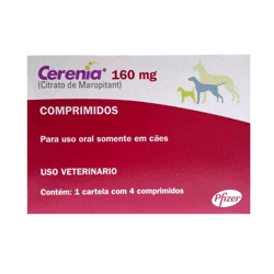 Antiemético Cerenia 160Mg Para Cães - 4 Comprimidos