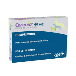 Antiemético Cerenia 60Mg Para Cães - 4 Comprimidos
