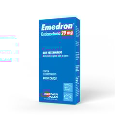 Antiemético Emedron 20Mg Para Cães E Gatos - 10 Comprimidos