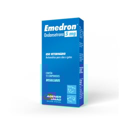 Antiemético Emedron 5Mg Para Cães E Gatos - 10 Comprimidos