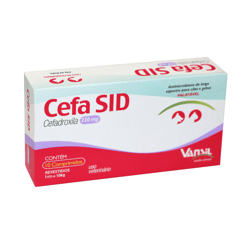 Antimicrobiano Cefa Sid 220Mg Para Cães E Gatos - 10 Comprimidos