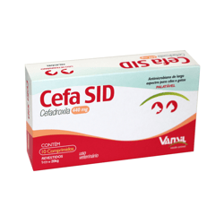 Antimicrobiano Cefa Sid 440Mg Para Cães E Gatos - 10 Comprimidos