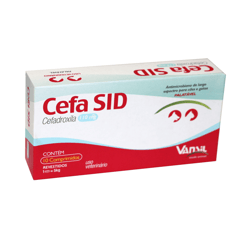 Antimicrobiano Cefa Sid Vansil 110Mg Para Cães E Gatos - 10 Comprimidos