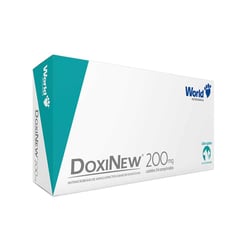 Antimicrobiano Doxinew World 200Mg Para Cães De 40Kg E Gatos - 1 Comprimido