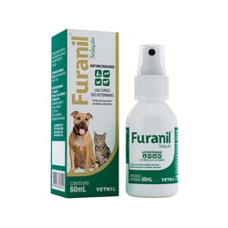 Antimicrobiano Furanil Spray Vetnil 60Ml - 1 Unidade