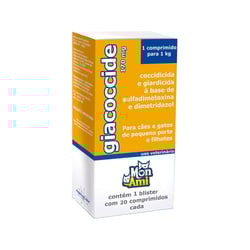 Antimicrobiano Giacoccide Mon Ami 170Mg Para Cães E Gatos - 20 Comprimidos