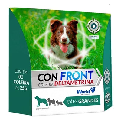 Antiparasitária Confront Deltametrina Para Cães De Porte Grande - 1 Coleira