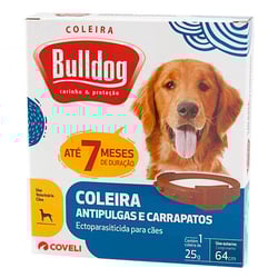 Antiparasitária Coveli Bulldog Para Cães - 1 Coleira