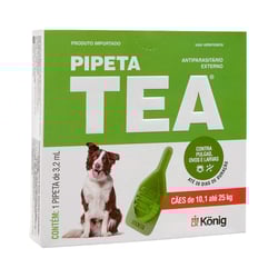 Antiparasitário Tea 3,2Ml Para Cães De 10,1 A 25Kg - 1 Pipeta