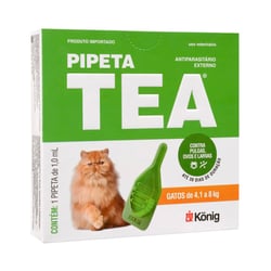 Antiparasitário Tea Pipeta 1Ml Para Gatos De 4 A 8Kg