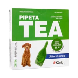 Antiparasitário Tea Pipeta Para Cães De 5,1 A 10Kg - 1,3Ml - 1 Unidade