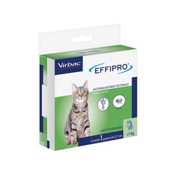 Antiparasitário Virbac Effipro Para Gatos - 0,5Ml - 1 Unidade