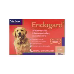 Antiparasitário Virbac Endogard Para Cães De Até 30Kg - 6 Unidades