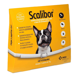 Antiparasitas Scalibor Para Cães Pequeno E Médio Porte - 1 Coleira - Tamanho M