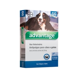 Antipulgas Advantage Para Cães E Gatos Acima De 25Kg - 4,0Ml