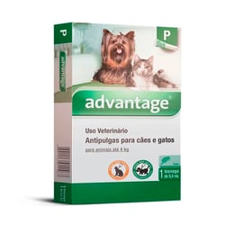 Antipulgas Advantage Para Cães E Gatos Até 4Kg - 0,4Ml