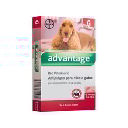Antipulgas Advantage Para Cães E Gatos De 10 A 25Kg - 2,5Ml
