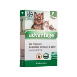 Antipulgas Advantage Para Cães E Gatos De Até 4Kg - 1 Unidade