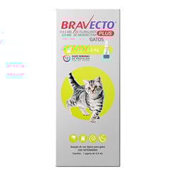 Antipulgas Bravecto Plus Msd Para Gatos De 1,2 A 2,8Kg - 0,4Ml