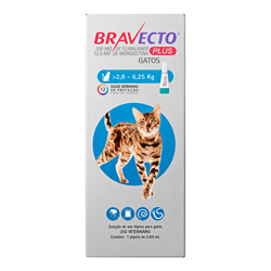 Antipulgas Bravecto Plus Para Gatos De 2,8 A 6,25Kg - 0,89Ml