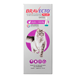 Antipulgas Bravecto Plus Para Gatos De 6,25 A 12,5Kg - 1,79Ml