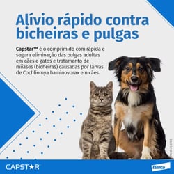 Antipulgas Capstar 11,4Mg Para Caes De Ate 11,4Kg C/6 Comprimidos