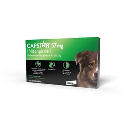 Antipulgas Capstar 57Mg Para Cães De 11,4 A 57Kg - 1 Comprimido
