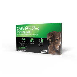Antipulgas Capstar 57Mg Para Caes De 11,4Kg A 57Kg C/1 Comprimidos