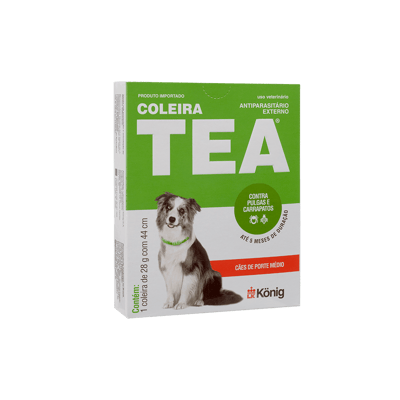 Antipulgas Coleira Tea 327 Para Cães E Gatos Médio Porte - 1 Unidade - 28 Gramas