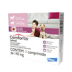 Antipulgas Comfortis 140Mg - 1 Comprimido Para Cachorros 2,3Kg-4,5Kg E Gatos 1,4Kg-2,8Kg