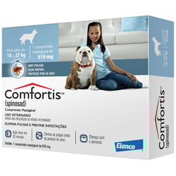 Antipulgas Comfortis 810Mg Para Cães - 1 Tablete Azul