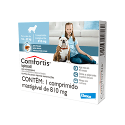 Antipulgas Comfortis 810Mg Para Cães De 18 A 27Kg - 1 Comprimido