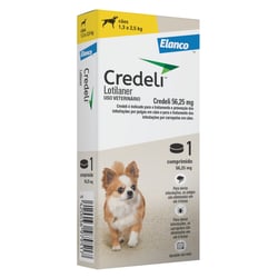 Antipulgas Credeli Elanco Para Cães De 1,3 A 2,5Kg - 3 Comprimidos - 1 Comprimido