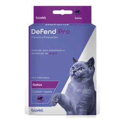 Antipulgas Defend Pro Biovet Para Gatos - 1 Pipeta