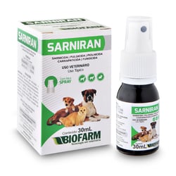 Antipulgas E Antissarna Biofarm Spray Para Cães E Gatos - 30Ml