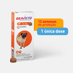 Antipulgas E Carrapatos Bravecto 250Mg Para Cães De 4,5 A 10Kg - 1 Comprimido