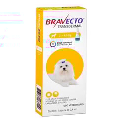 Antipulgas E Carrapatos Bravecto Transdermal Msd 112,5Mg Para Cães 2 A 4,5Kg - 1 Unidade