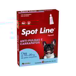 Antipulgas E Carrapatos Coveli Spot Line Para Cães De 10 A 20Kg - 1,34Ml