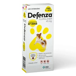 Antipulgas E Carrapatos Defenza 45Mg Para Cães De 2 A 4,5Kg - 1 Comprimido