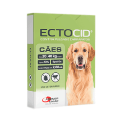 Antipulgas Ectocid Spot On Para Cães De 20 A 40Kg - 1 Pipeta
