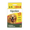 Antipulgas E Carrapatos Fiprolex Cães 21 A 40Kg - Combo 3 Unidades