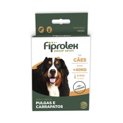 Antipulgas E Carrapatos Fiprolex Drop Spot Ceva Para Cães Acima De 40Kg - 1 Unidade