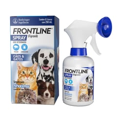 Antipulgas E Carrapatos Frontline Spray Para Cães E Gatos - 250Ml