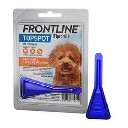 Antipulgas E Carrapatos Frontline Topspot Para Cães De 1 A 10Kg - 0,67Ml
